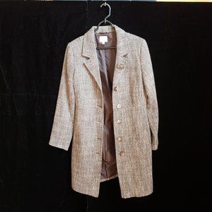 Old Navy Brown Tweed Coat - L